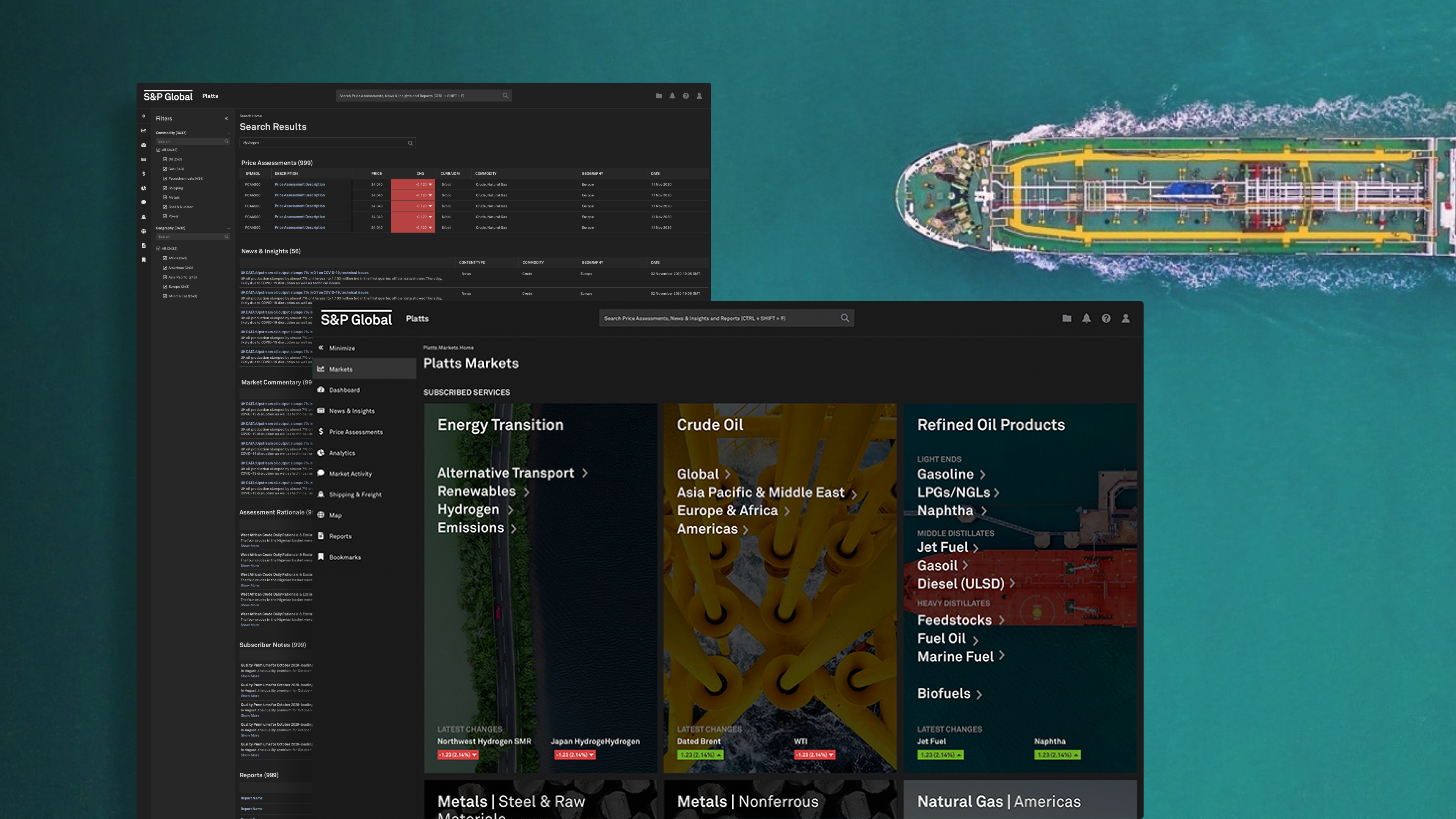 S&P Global Platts Platform interface